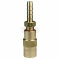 Dixon CM Series Quick-Release Unvalved Coupler, 3/4 in Nominal, Coupler x Barb, Brass, Domestic 4CMS6-B-E